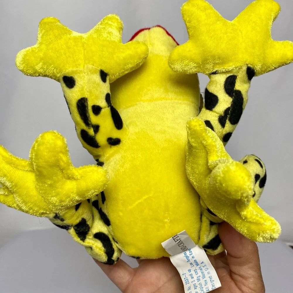 NWT Pair of Cal plush Green | Yellow Cuddly Soft Plush Animal Spotted Frogs